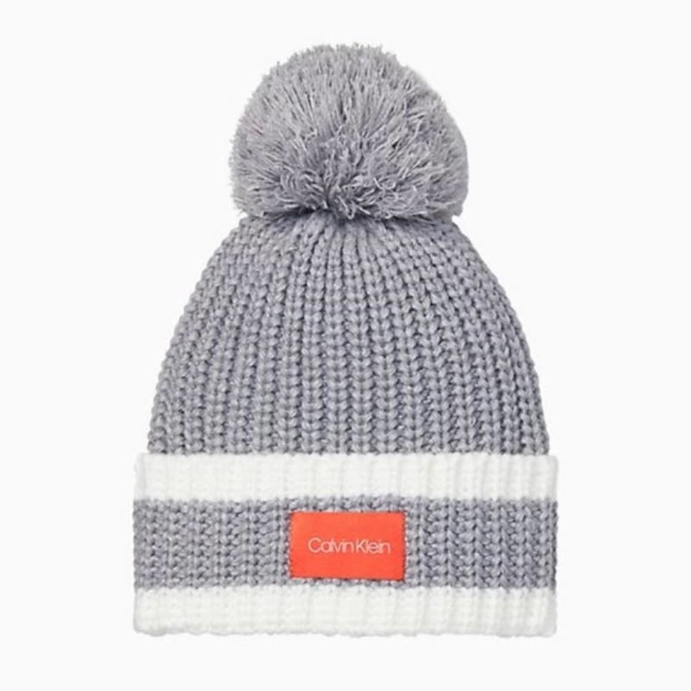 NWT - Calvin Klein Cable Knit Pom Hat